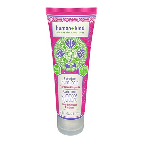 Human + Kind Moisturizing Hand Scrub Elderflower and Raspberry 2.5oz 75ml - Picture 2 of 3